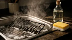 Ovenroosters reinigen met azijn: zo krijg je aangekoekt vet los zonder agressieve ontvetter