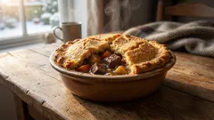 Deze rundvleesstoof met kaaskorst maken we de hele winter — en we raken het nooit beu