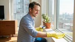 Waterstofperoxide, wasmiddel en andere producten om vergeeld plastic te bleken