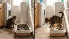 Wat gebeurt er als je de kattenbak een hele week niet schoonmaakt: hoe een kat reageert op viezigheid